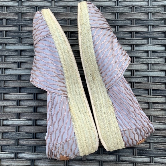 JOY & MARIO Espadrille Wedge Slip-Ons - Coffee - Picture 4 of 16